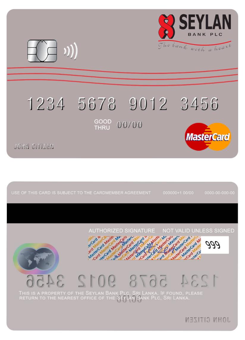 Sri Lanka Seylan Bank Plc mastercard